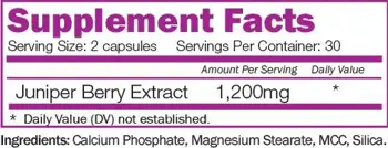 NATURALICO Herbal Diuretic Диуретик - 60 капсули, 30 дози