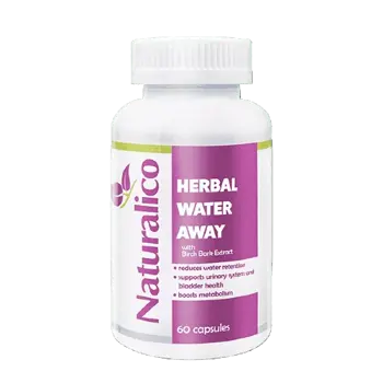 NATURALICO Herbal Water Away Диуретик с Бреза - 60 капсули, 30 дози