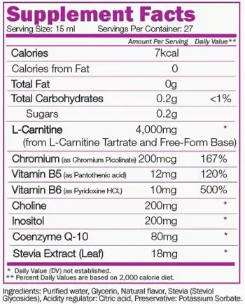 NATURALICO L-Carnitine 108 000 L-Карнитин - 405 мл, 27 дози
