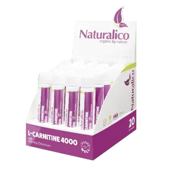NATURALICO L-Carnitine 4000 L-Карнитин - 20 шота x 25 мл, 20 дози