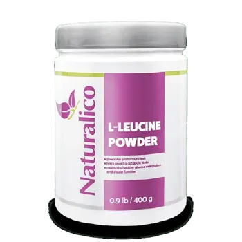 NATURALICO L-Leucine Powder Левцин на Прах - 400 грама, 100 дози