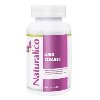 NATURALICO Lung Cleanse Формула за Здрави Бели Дробове - 60 капсули, 30 дози