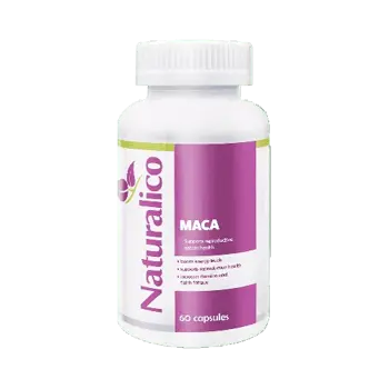 NATURALICO Maca 600 мг Екстракт от Мака - 60 капсули, 60 дози