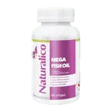 NATURALICO Mega Fish Oil Рибено Масло - 60 гел капсули, 60 дози