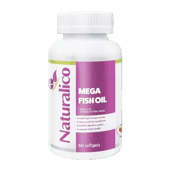 NATURALICO Mega Fish Oil Рибено Масло - 60 гел капсули, 60 дози
