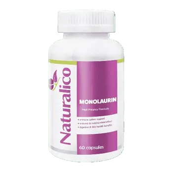 NATURALICO Monolaurin Монолаурин - 60 капсули, 30 дози