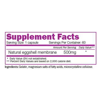 NATURALICO Natural Eggshell Membrane Натурална Яйчена Мембрана - 60 капсули, 60 дози