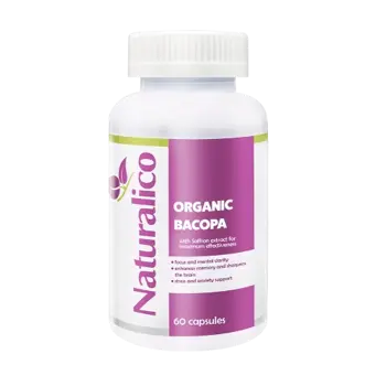 NATURALICO Organic Bacopa Екстракт от Bacopa Monnieri - 60 капсули, 60 дози