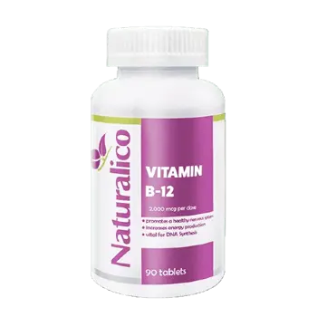NATURALICO Vitamin B-12 Витамин B12 - 90 таблетки, 45 дози