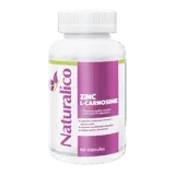 NATURALICO Zinc L-Carnosine Цинк L-Карнозин - 60 капсули, 60 дози