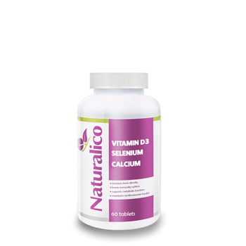 NATURALICO VITAMIN D-3 CALCIUM SELENIUM 60 TABS