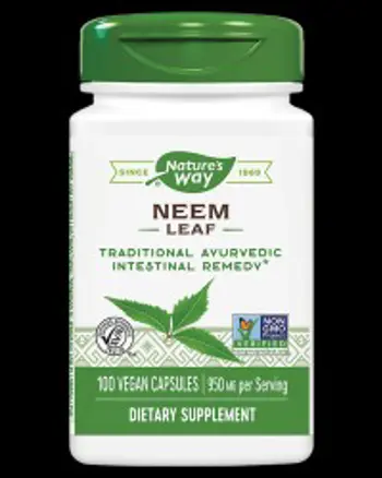 Nature's Way Neem Leaf 475 mg Подкрепа за имунитета и детоксикацията х 100 капсули