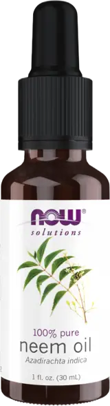 NOW Foods Neem Oil 100% Pure Azadirachta Indica 100% Чисто Масло от Нийм - 30 мл