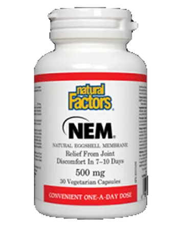 Natural Factors NEM Натурална яйчена мембрана 500 mg х 60 капсули