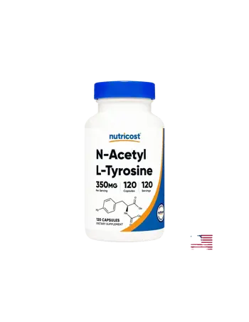 Nutricost N-Acetyl L-Tyrosine Н-Ацетил Л-Тирозин 350 мг х 120 капсули