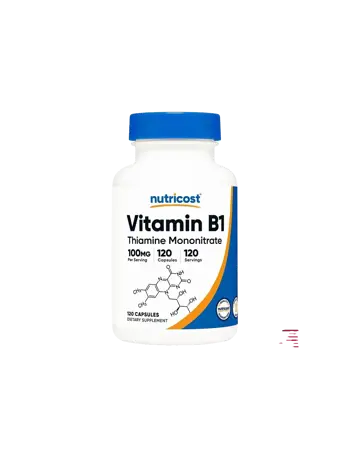 Nutricost Vitamin B1 Thiamine Mononitrate За нервна система и енергиен метаболизъм х 120 капсули