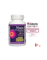 Natural Factors Ниацин 500 mg + Инозитол 120 mg (инозитол хексаникотинат, без зачервяване) – Нервна система и метаболизъм