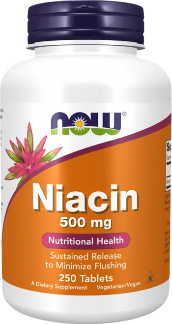 NOW Foods Niacin 500 мг Витамин Б-3 Ниацин