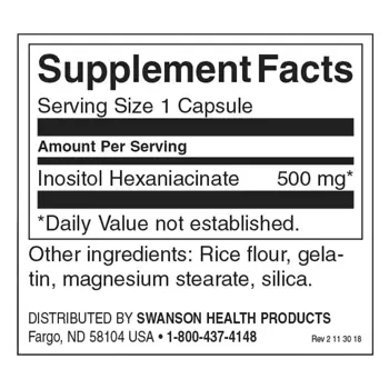 Ниацин (Flush Free Niacin) 500 мг - 240 капсули, 240 Дози