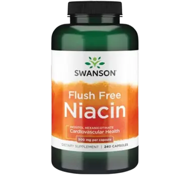 Ниацин (Flush Free Niacin) 500 мг - 240 капсули, 240 Дози
