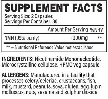 NMN | Nicotinamide Mononucleotide 1000 mg