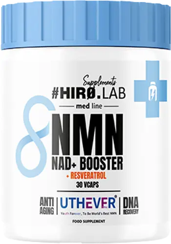 HIRO.LAB med line NMN + Resveratrol NAD Booster с Uthever®︎ за дълголетие и енергия