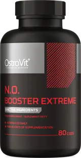 OstroVit N.O. Booster Extreme Предтренировъчен комплекс с 8 активни съставки х 80 капсули