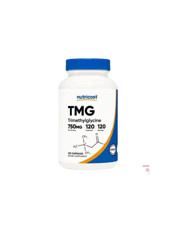 Nutricost TMG (Триметилглицин) Нормализира нивата на хомоцистеина х 120 капсули