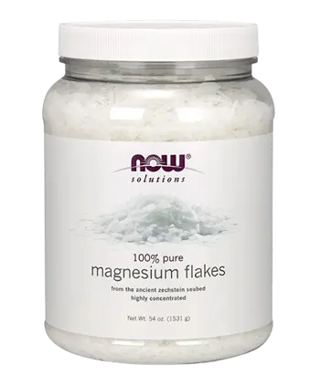 NOW Foods 100% Pure Magnesium Flakes Висококачествени Магнезиеви Кристали за Вана