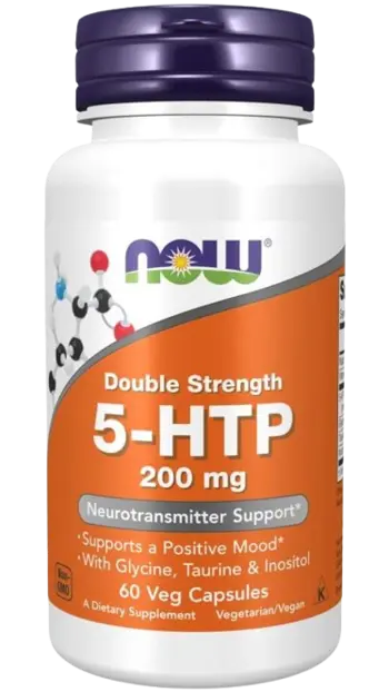 NOW Foods 5-HTP 200 мг 5-Хидрокситриптофан