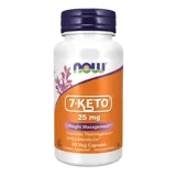 NOW Foods 7 KETO DHEA 25 мг - 90 веге капсули, 30 дози