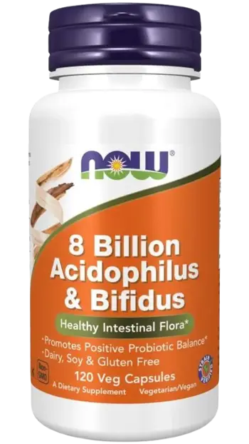 NOW Foods 8 Billion Acidophilus & Bifidus Пробиотик