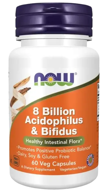 NOW Foods 8 Billion Acidophilus & Bifidus Пробиотик
