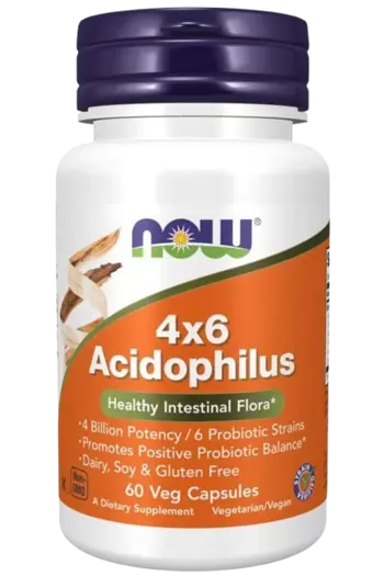 NOW Foods Acidophilus 4x6 Щама Пробиотици