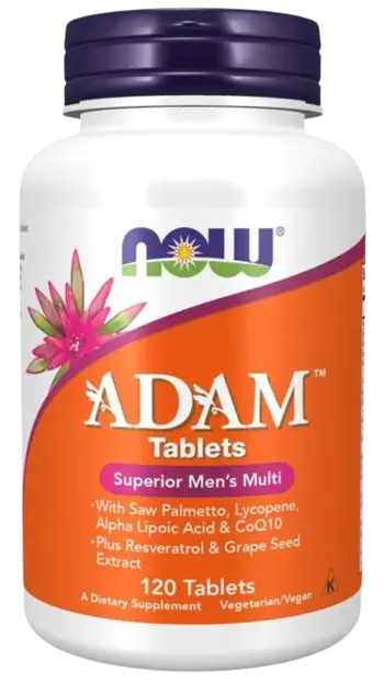 NOW Foods Adam Men's Vits Мултивитамини АДАМ за Спортуващи Мъже на Таблетки