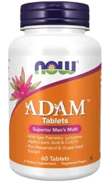 NOW Foods Adam Men's Vits Мултивитамини АДАМ за Спортуващи Мъже на Таблетки