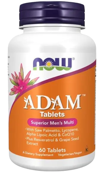 NOW Foods Adam Men's Vits Мултивитамини АДАМ за Спортуващи Мъже на Таблетки