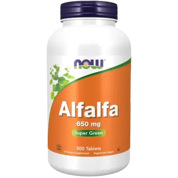 NOW Foods Alfalfa 650 мг Люцерна