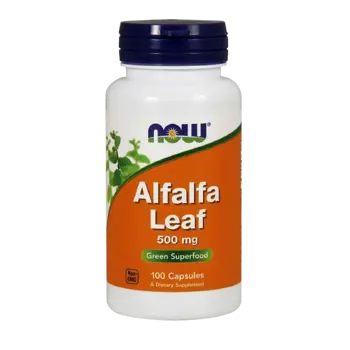 Now Foods Alfalfa Leaf (Люцерна) 500 мг - 100 капсули