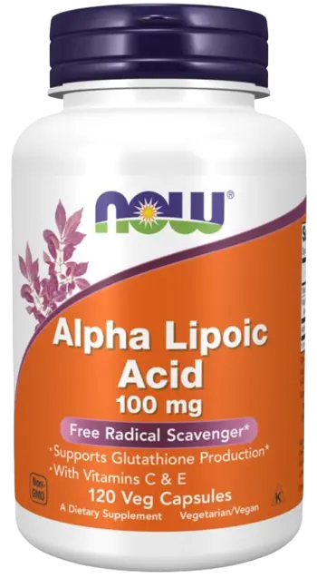 NOW Foods Alpha Lipoic Acid 100 мг Алфа Липоева Киселина