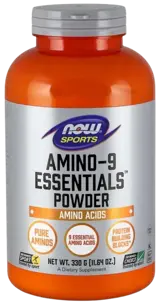 NOW Foods Amino-9 Essentials Есенциални Аминокиселини на Прах - 330 грама, 59 дози