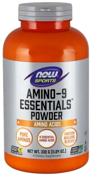 NOW Foods Amino-9 Essentials Есенциални Аминокиселини на Прах - 330 грама, 59 дози