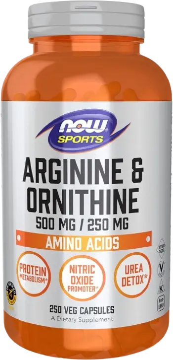 NOW Foods Arginine/Ornithine 500/250 мг Аргинин и Орнитин