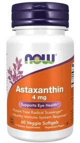 NOW Foods Astaxanthin 4 мг Астаксантин