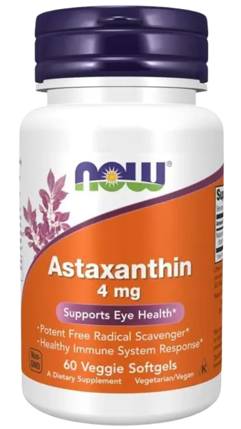 NOW Foods Astaxanthin 4 мг Астаксантин