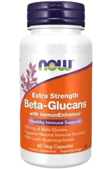 NOW Foods Beta 1,3/1,6 Glucan 250 мг Бета-Глюкани - 60 веге капсули, 30 дози