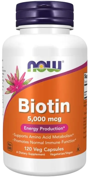 NOW Foods Biotin 5000 мкг Витамин B-7 Биотин