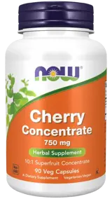 NOW Foods Black Cherry Extract 750 мг Дива Череша  - 90 веге капсули, 45 дози
