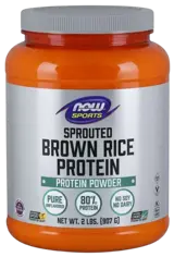 NOW Foods Brown Rice Protein Оризов Протеин - 908 грама, 181 дози