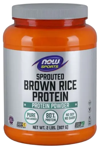 NOW Foods Brown Rice Protein Оризов Протеин - 908 грама, 181 дози